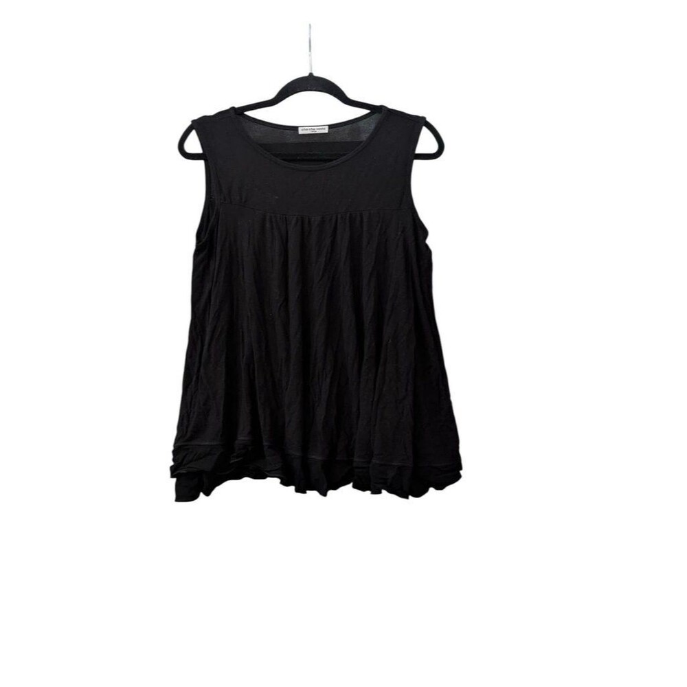 Cha Cha Vente Black Sleeveless Tank Top - Large